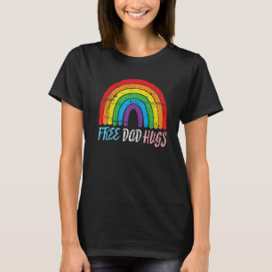 Camiseta Retro Orgulloso Padre Lgbt Ally Mens Free Dad Hugs