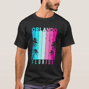 Camiseta Retro Orlando Florida Beach Summer Tropical Souven