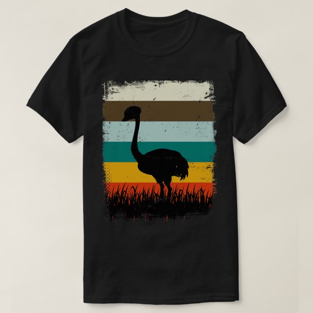 Camiseta Retro Ostrich (Diseño del anverso)