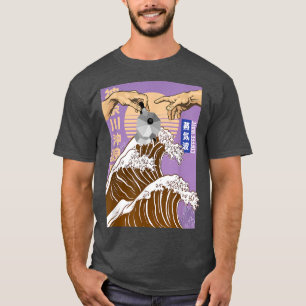 Camiseta Retro Otaku Kawaii Kanji Michelangelo Japan wave c