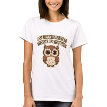 Retro Owl Deep Thoughts Women’s T-Shirt