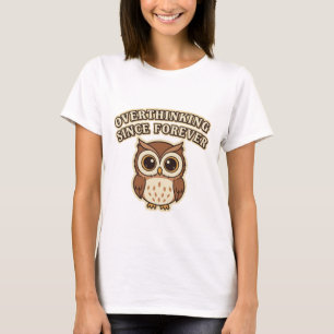 Camiseta Retro Owl Deep Thoughts Women’s T-Shirt