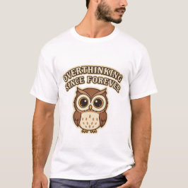 Camiseta Retro Owl Overthinking Men’s Graphic T-Shirt