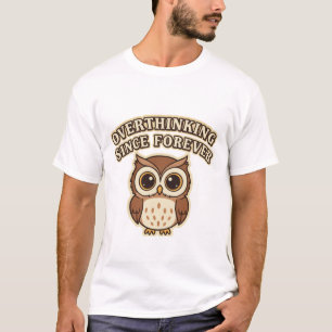 Camiseta Retro Owl Overthinking Men’s Graphic T-Shirt