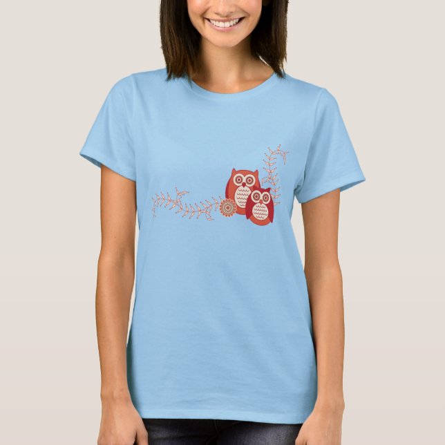Camiseta Retro Owls T-Shirt (Anverso)