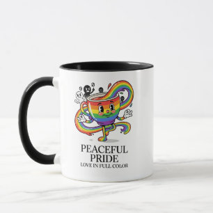 Camiseta Retro Pacífica Orgullo Taza de Café Arcoí