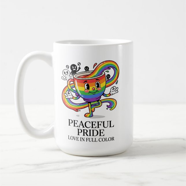 Camiseta Retro Pacífica Orgullo Taza de Café Arcoí (Izquierda)