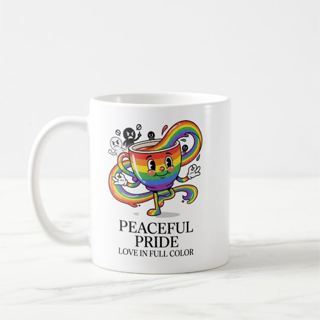 Camiseta Retro Pacífica Orgullo Taza de Café Arcoí (Izquierda)