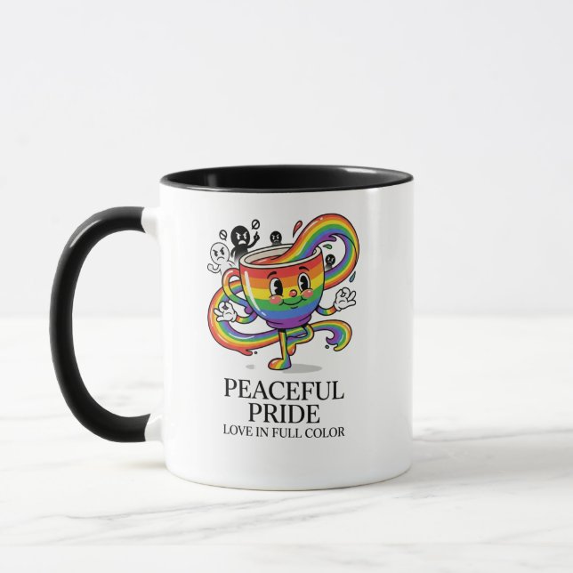 Camiseta Retro Pacífica Orgullo Taza de Café Arcoí (Izquierda)