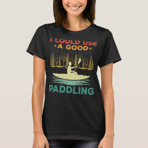 Camiseta Retro Paddling Kayaker Kayaking