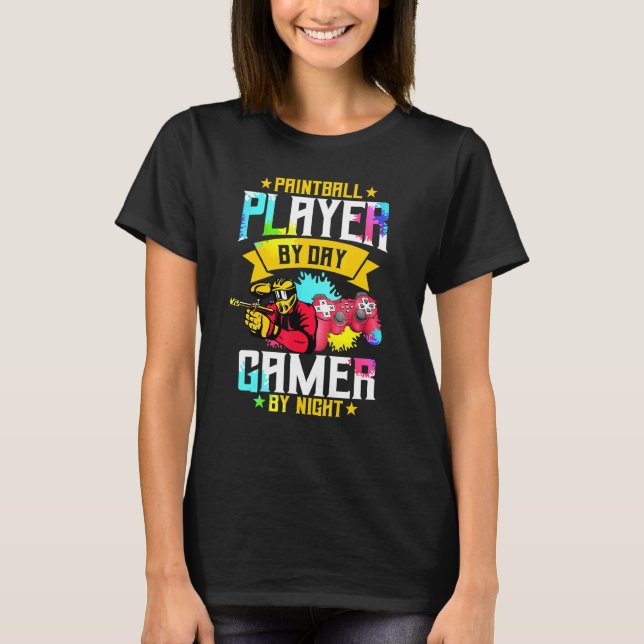 Camiseta Retro Paintball Paintballer Master Shooting Team P (Anverso)