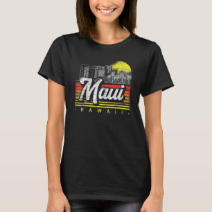 Camiseta Retro Palm Trees Tropical Hawaiano Summer Sunset M
