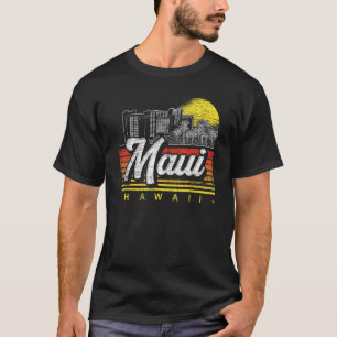 Camiseta Retro Palm Trees Tropical Hawaiano Summer Sunset M