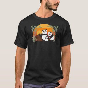 Camiseta Retro Panda Bear Animal Retro Vintage