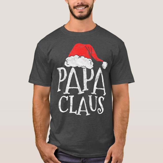 Camiseta Retro Papa Claus obsequia a divertidos Navidades d (Anverso)