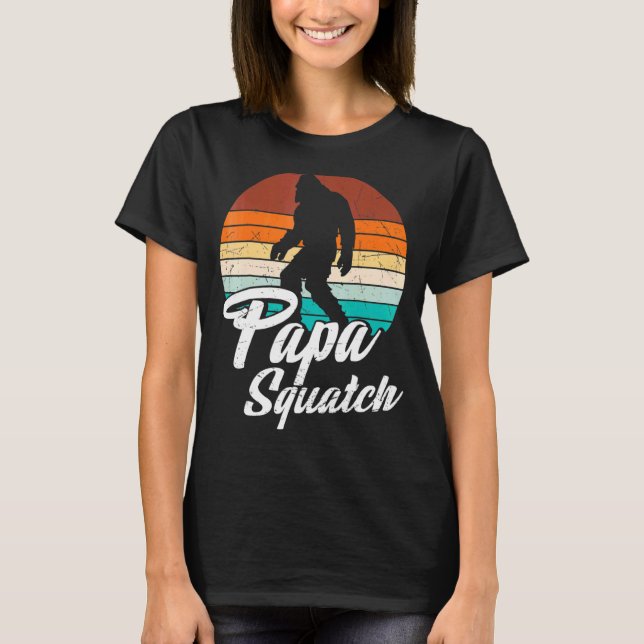Camiseta Retro Papa Squatch Yeti Vintage (Anverso)