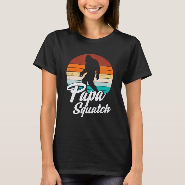 Camiseta Retro Papa Squatch Yeti Vintage (Anverso)