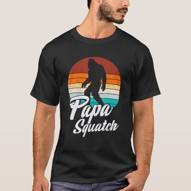 Camiseta Retro Papa Squatch Yeti Vintage (Anverso)