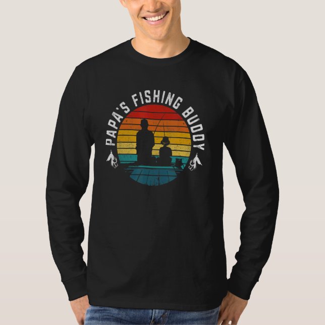 Camiseta Retro Papa's Fishing Buddy  Fishing 2 (Anverso)
