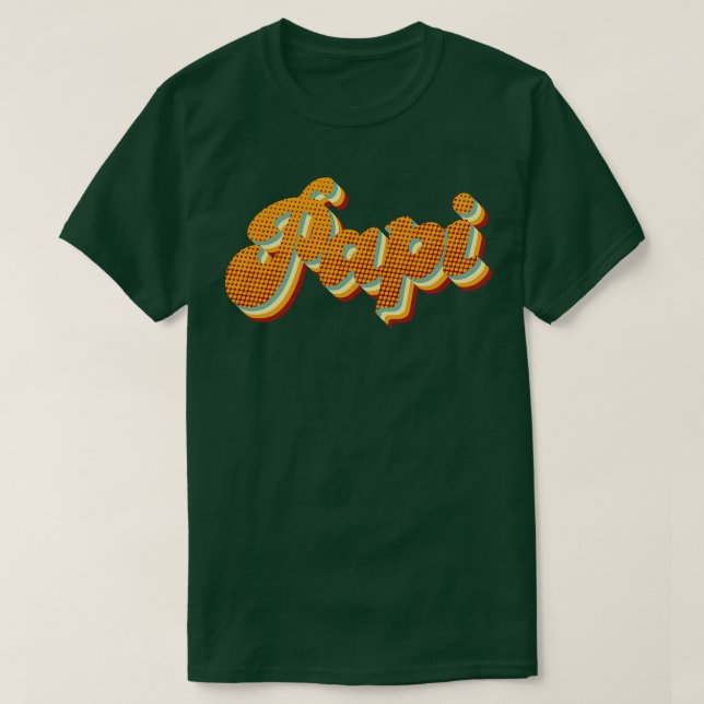 Camiseta Retro Papi (Diseño del anverso)