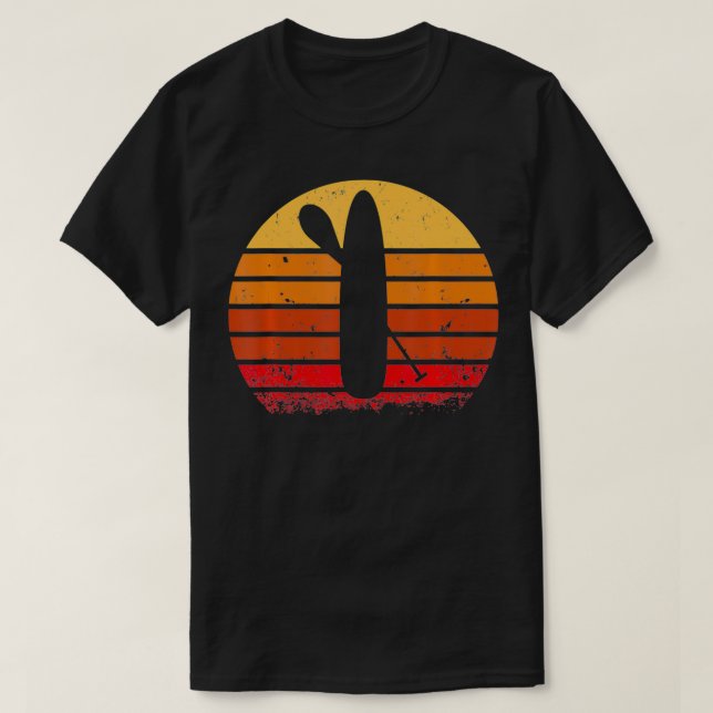 Camiseta Retro para albardas de pie - Diseño SUP de época (Diseño del anverso)