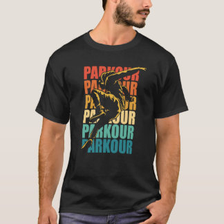 Camiseta Retro Parkour Free Running Parkour