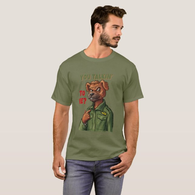 Camiseta Retro Parody Dog – You Talkin’ to Me? (Anverso completo)
