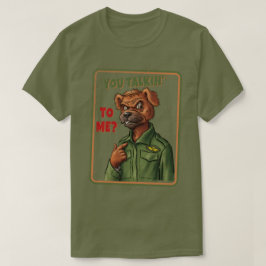 Camiseta Retro Parody Dog – You Talkin’ to Me?