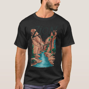 Camiseta Retro Parque Nacional Zion The Narrows