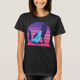 Camiseta Retro Parrot I Howling Wolf I Gritando Blue Parro