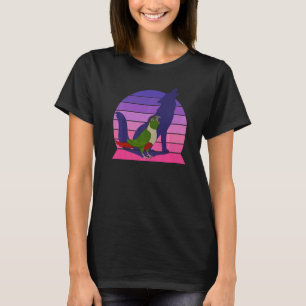 Camiseta Retro Parrot I Howling Wolf I Gritando Green Chee