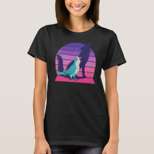 Camiseta Retro Parrot I Howling Wolf I Gritando Monje Azul