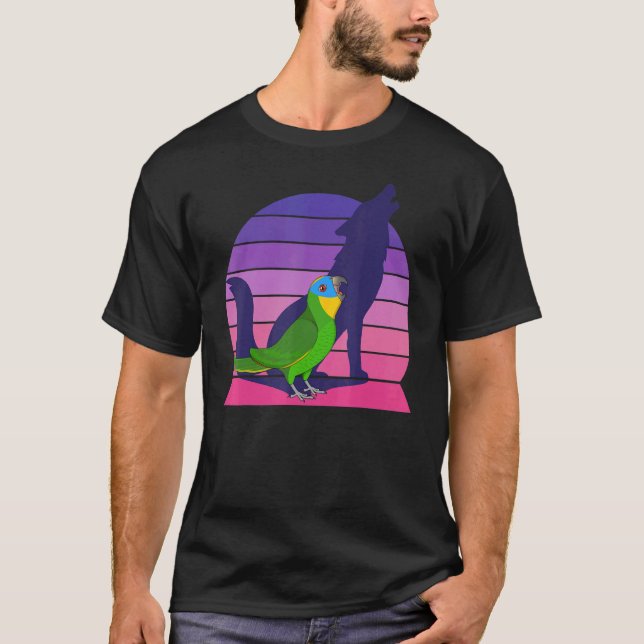 Camiseta Retro Parrot I Howling Wolf I Grito victoria Naran (Anverso)