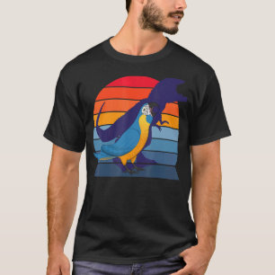 Camiseta Retro Parrot I Tyrannosaurus Rex I Blue throm