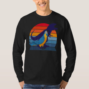 Camiseta Retro Parrot I Tyrannosaurus Rex I Blue throm