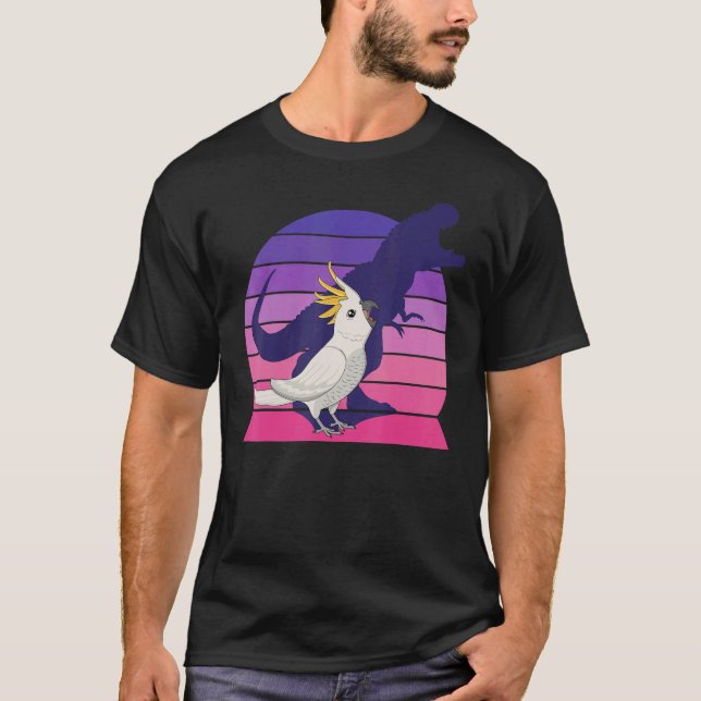 Camiseta Retro Parrot I Tyrannosaurus Rex I Gritando Cocka (Anverso)