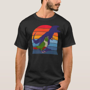 Camiseta Retro Parrot I Tyrannosaurus Rex I Gritando Verde