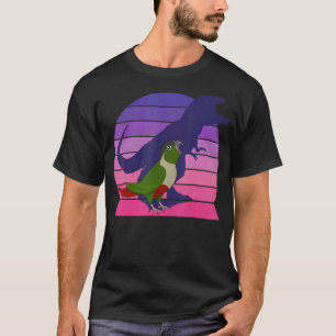 Camiseta Retro Parrot I Tyrannosaurus Rex I Gritando Verde
