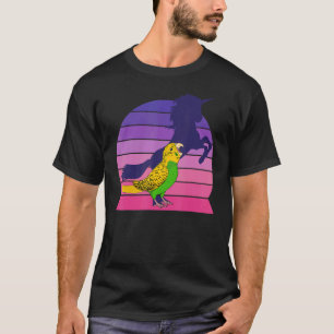 Camiseta Retro Parrot I Unicorn I Gritando Budgie Amarilla
