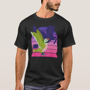 Camiseta Retro Parrot I Wingorn I Mustache Parakeet