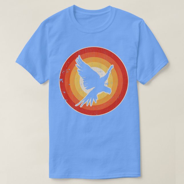 Camiseta Retro Parrot Sunset Retro para los niños Chicas ho (Diseño del anverso)