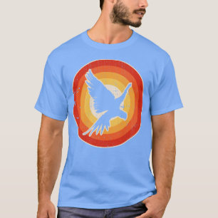 Camiseta Retro Parrot Sunset Retro para los niños Chicas ho