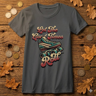 Camiseta Retro Patines de Ruedas 80s