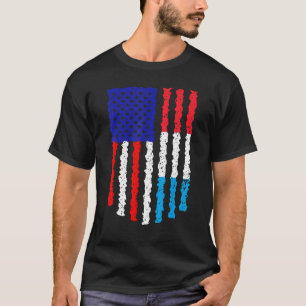 Camiseta Retro Patriotismo Norteamericano Luika Distreses d