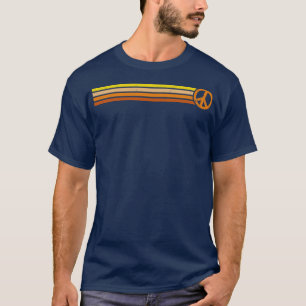 Camiseta RETRO PEACE STRIPES Atardecer 70