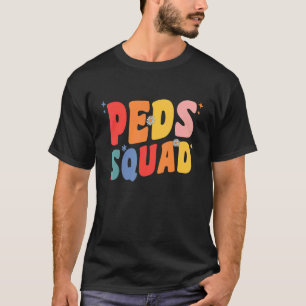 Camiseta Retro Peds Squad Enfermera Pediátrica Enfermería P