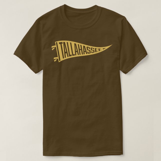 Camiseta Retro Pennant Tallahassee Tan Gold (Diseño del anverso)