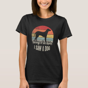 Camiseta Retro Perdón por llegar tarde, vi a un dueño de pe