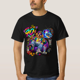 Camiseta Retro Perro Años 90-Hecha en los 90