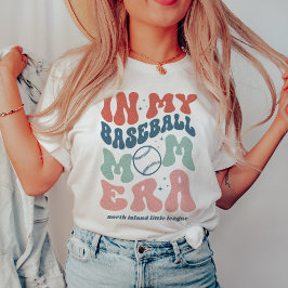 Camiseta Retro personalizado "En la era de mi mamá de béisb